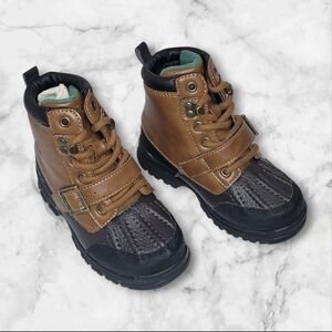 NWOT-Size 9 Toddler Boys Ralph Lauren Polo, Brown/Dark Brown